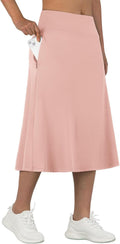 ANIVIVO Womens Midi Skorts with Pockets 28in - Modest Athletic Skort
