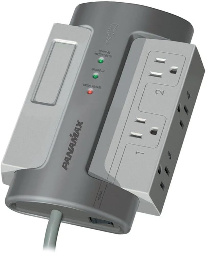 Panamax M4-EX Surge Protection with 4 AC Outlets and More