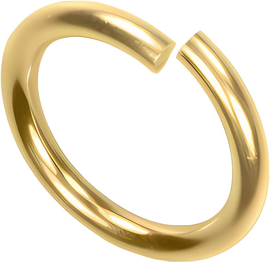 uGems 14K Gold Jump Lock Ring - Secure Jewelry Making Tool