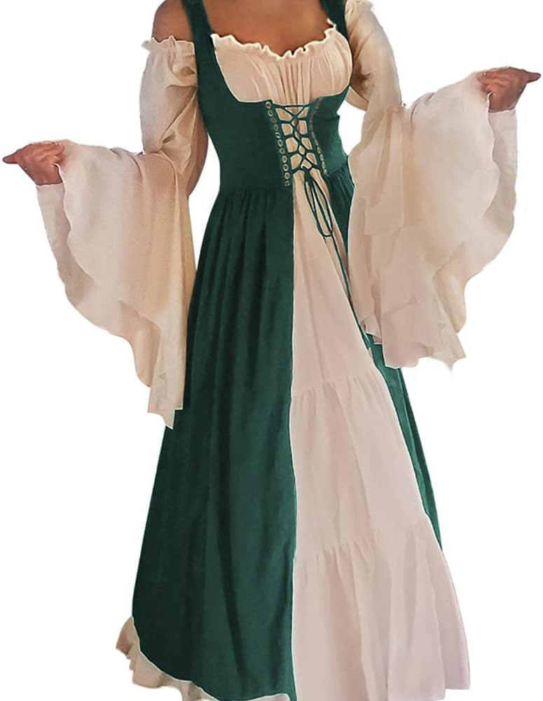 Abaowedding Womens Medieval Renaissance Costume Cosplay Dress