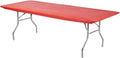 Kwik-Covers 8ft Rectangle Plastic Table Covers 30in x 96in - Bundle