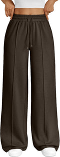 Womens Wide Leg Sweatpants Baggy Loose Joggers - Comfy Fall Lounge