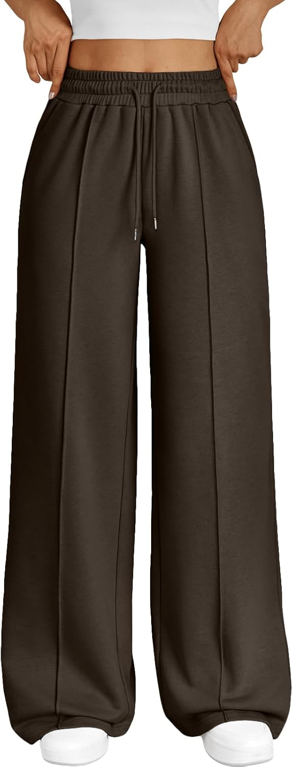 Trendy Queen Womens Wide Leg Sweatpants for Casual Comfort