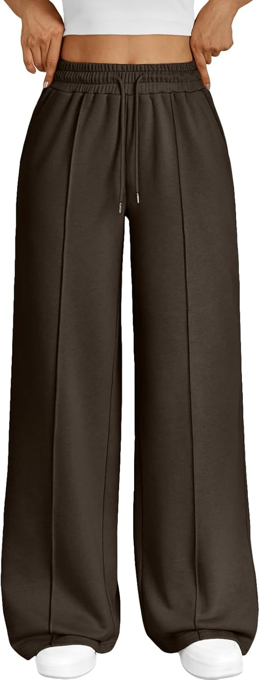 Trendy Queen Womens Wide Leg Sweatpants for Casual Comfort