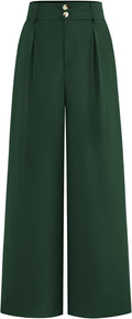 Wide Leg Dress Pants High Waisted Palazzo Pants - Office Ready
