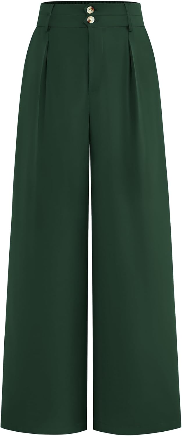 BTFBM Women Wide Leg Dress Pants for Business Casual Style
