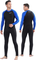 Mens Wetsuit Front Zip Full Body Wet Suit for Surfing & Snorkeling