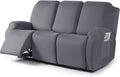 TAOCOCO Stretch Recliner Sofa Covers for 3 Seat Reclining Sofa - Soft