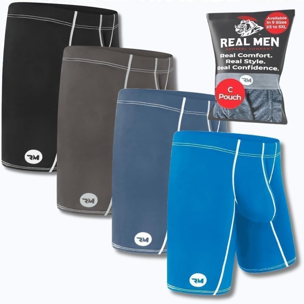 Real Men Athletic Underwear with Support Pouch for Comfort