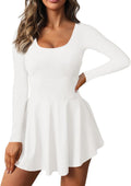 Womens 2-in-1 Athletic Tennis Golf Dress - Built-in Shorts