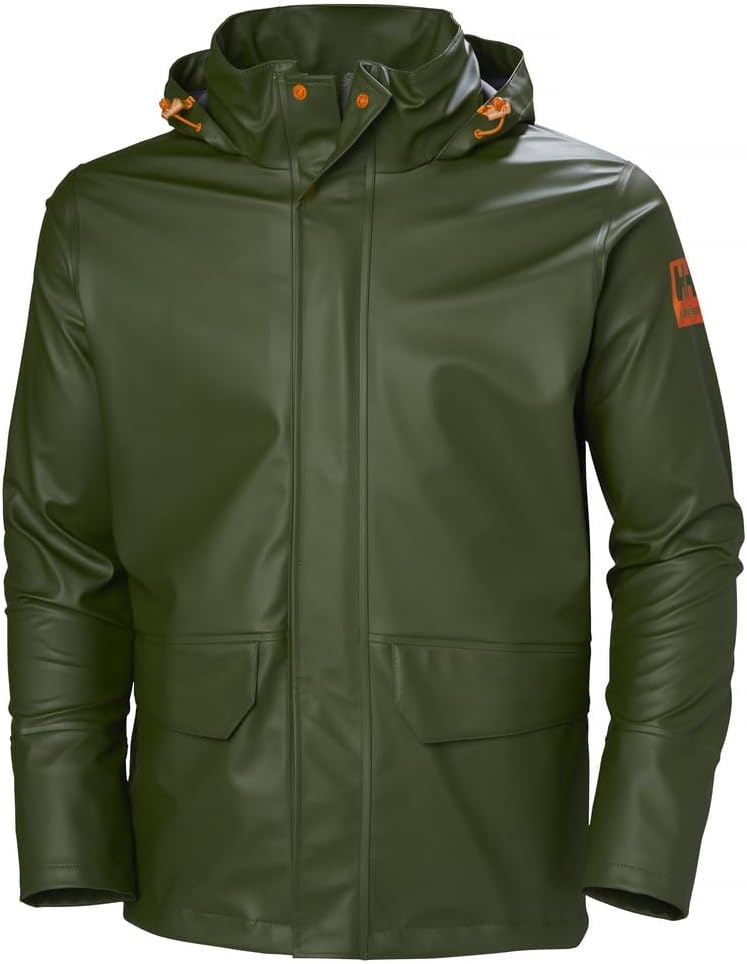 Gale Men's Waterproof Rain Jacket - Heavy-Duty PU Polyester