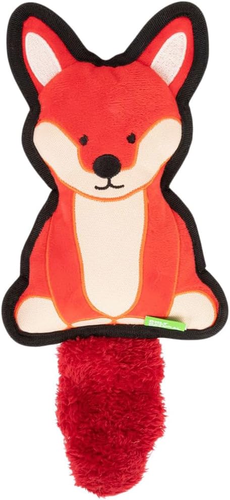 Francis The Fox Plush Dog Toy - Durable Squeaky Fun!