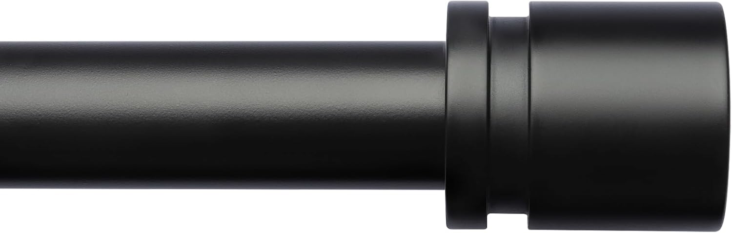 Adjustable Curtain Rods for Windows 16 to 240 Inches Black
