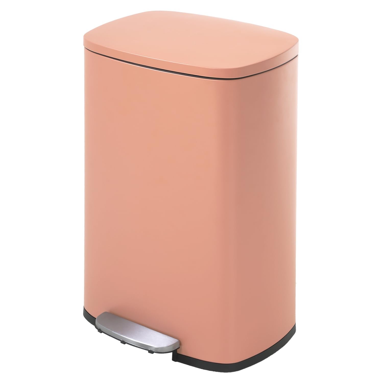 13 Gallon Stainless Steel Trash Can with Lid for Kitchen Use