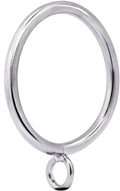 Metal Curtain Rings with Eyelet 1.49 in Inner Diameter - Durable Satin