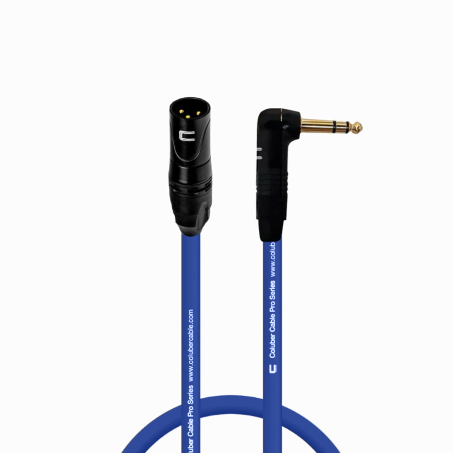 Balanced XLR Cable Male to Right Angle 1/4in TRS - 200 Feet
