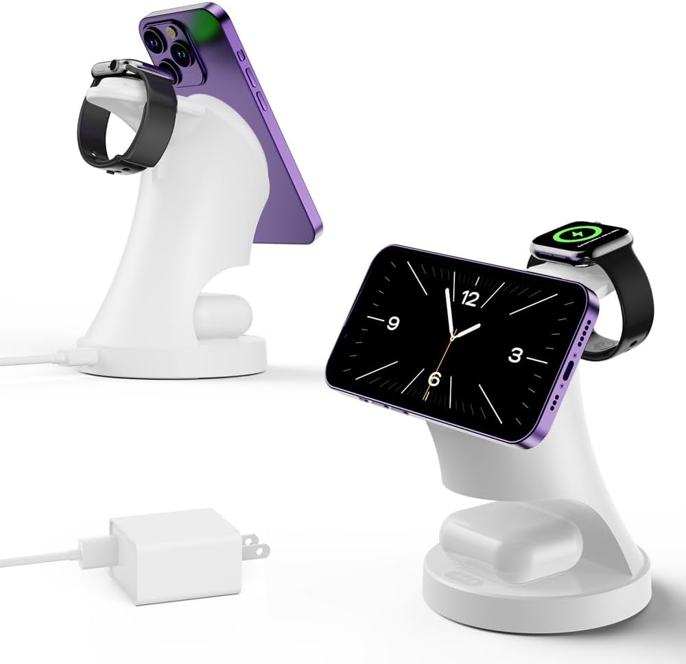 3-in-1 Magnetic Wireless Charger for Apple Devices