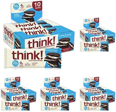 think! Protein Bars: High Protein, Gluten Free, Sugar Free Snack