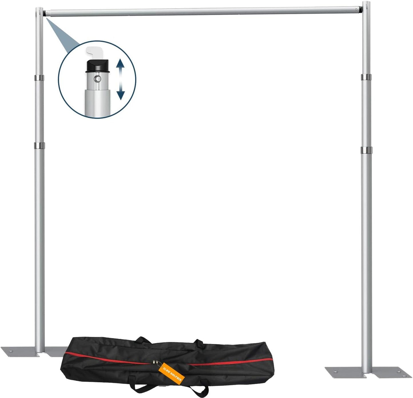 10x8.6ft Adjustable Backdrop Stand Kit - Perfect for Events!