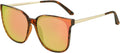 Oversized Polarized Sunglasses Womens Trendy Mirrored