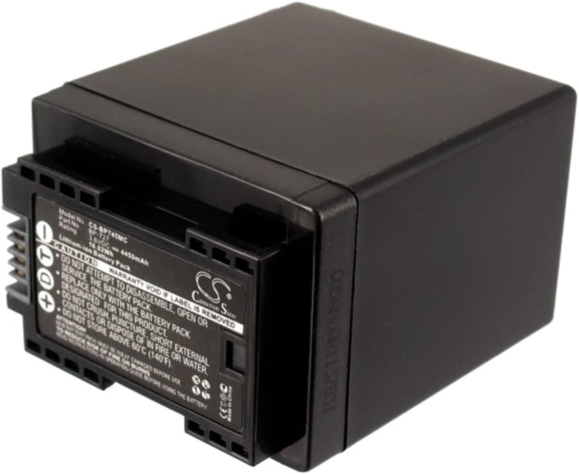 VINTRONS 4450mAh Battery for Canon LEGRIA and VIXIA Models