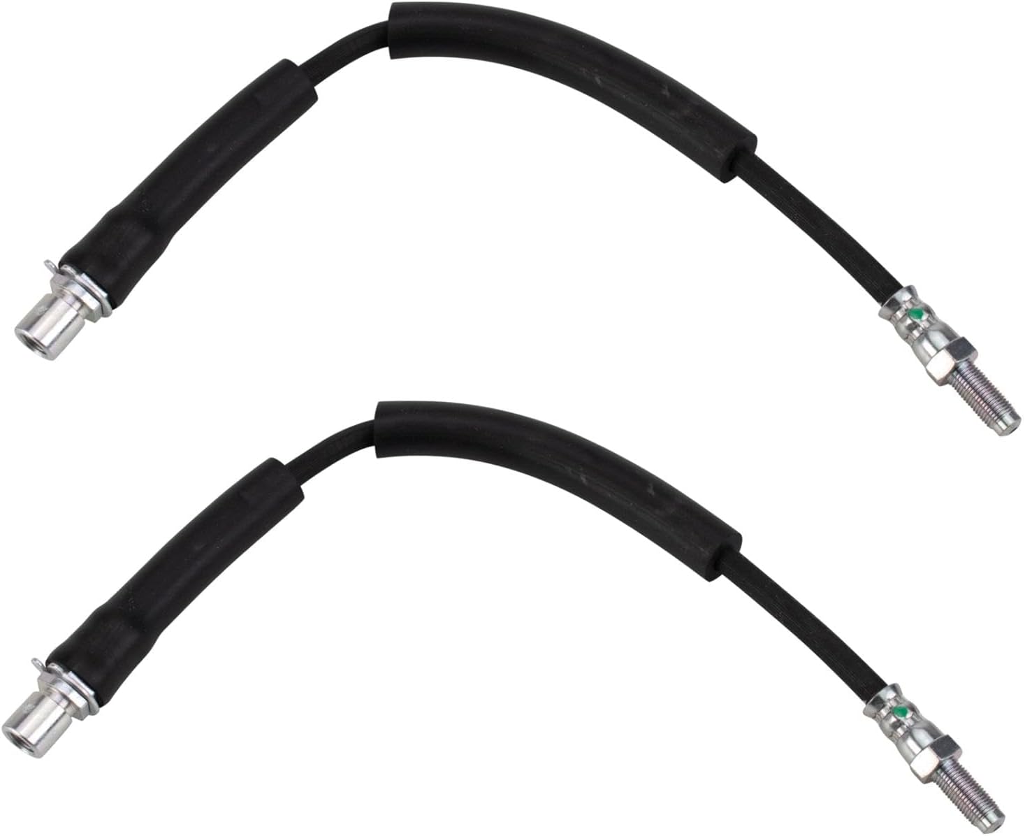 TRQ Rear Brake Hose Set for 2009-2019 Ford Flex and More