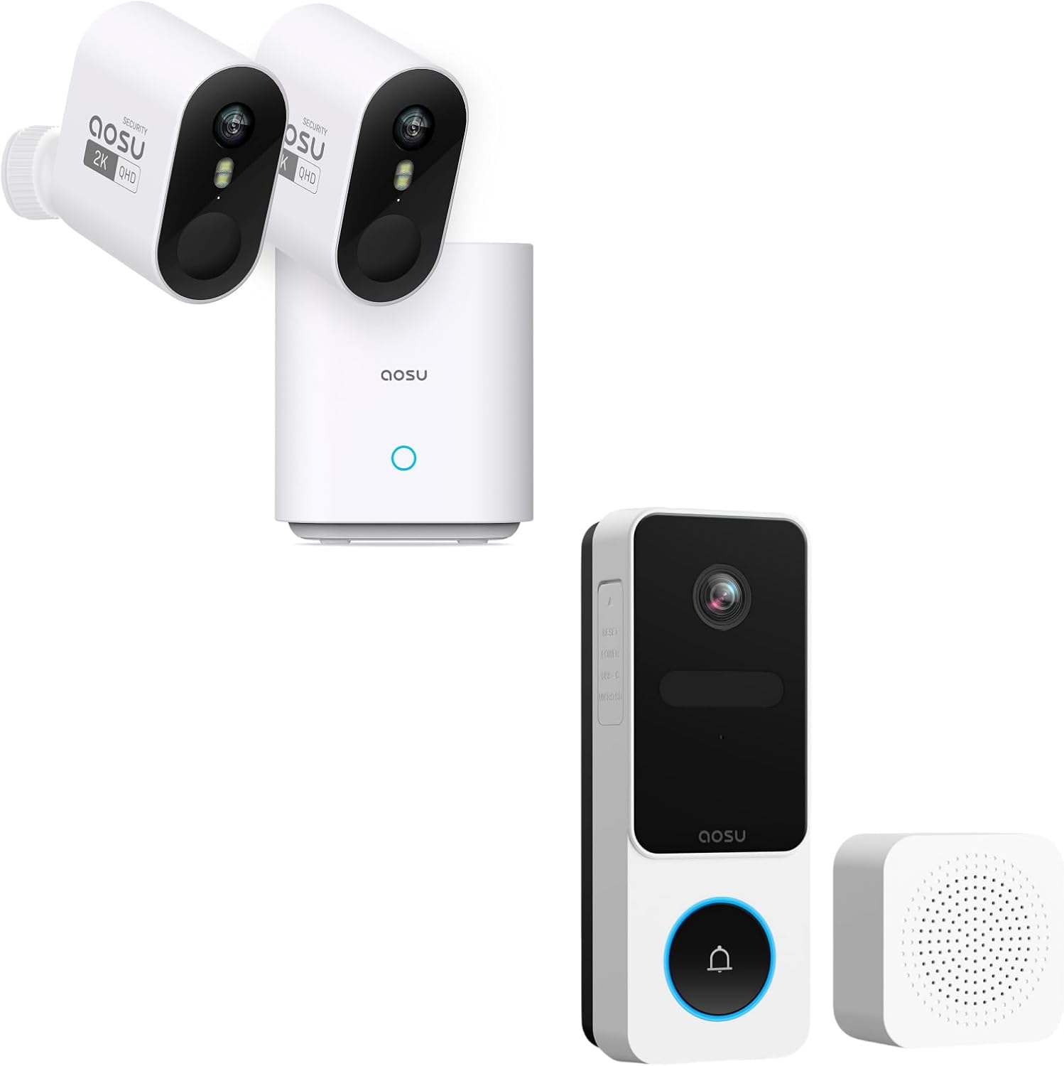 AOSU 2K Pro System + Doorbell Kit