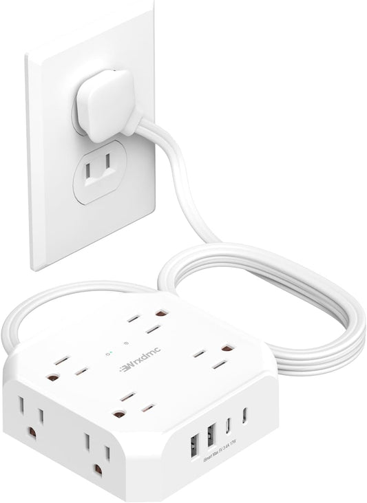 Wrxdmc 2 Prong Surge Protector: Power Up Anywhere!