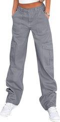 Lepunuo Cargo Pants for Women High Waisted Baggy Wide Leg (Style N5Z3)