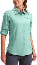 Womens Sun Protection Fishing Shirt with Zipper Pockets (Style DC6J)