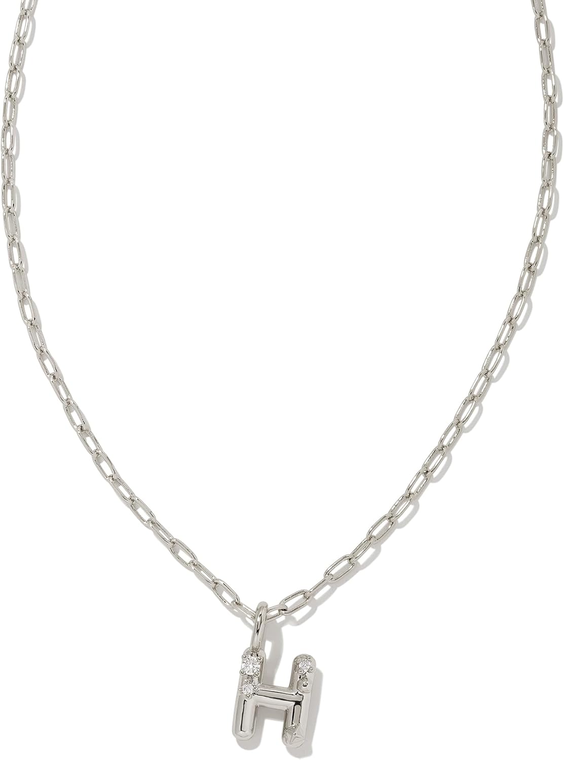 Kendra Scott Crystal Letter Short Pendant Necklace for Women
