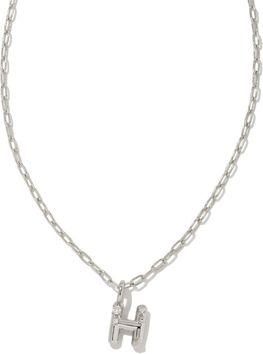 Kendra Scott Crystal Letter Short Pendant Necklace for Women