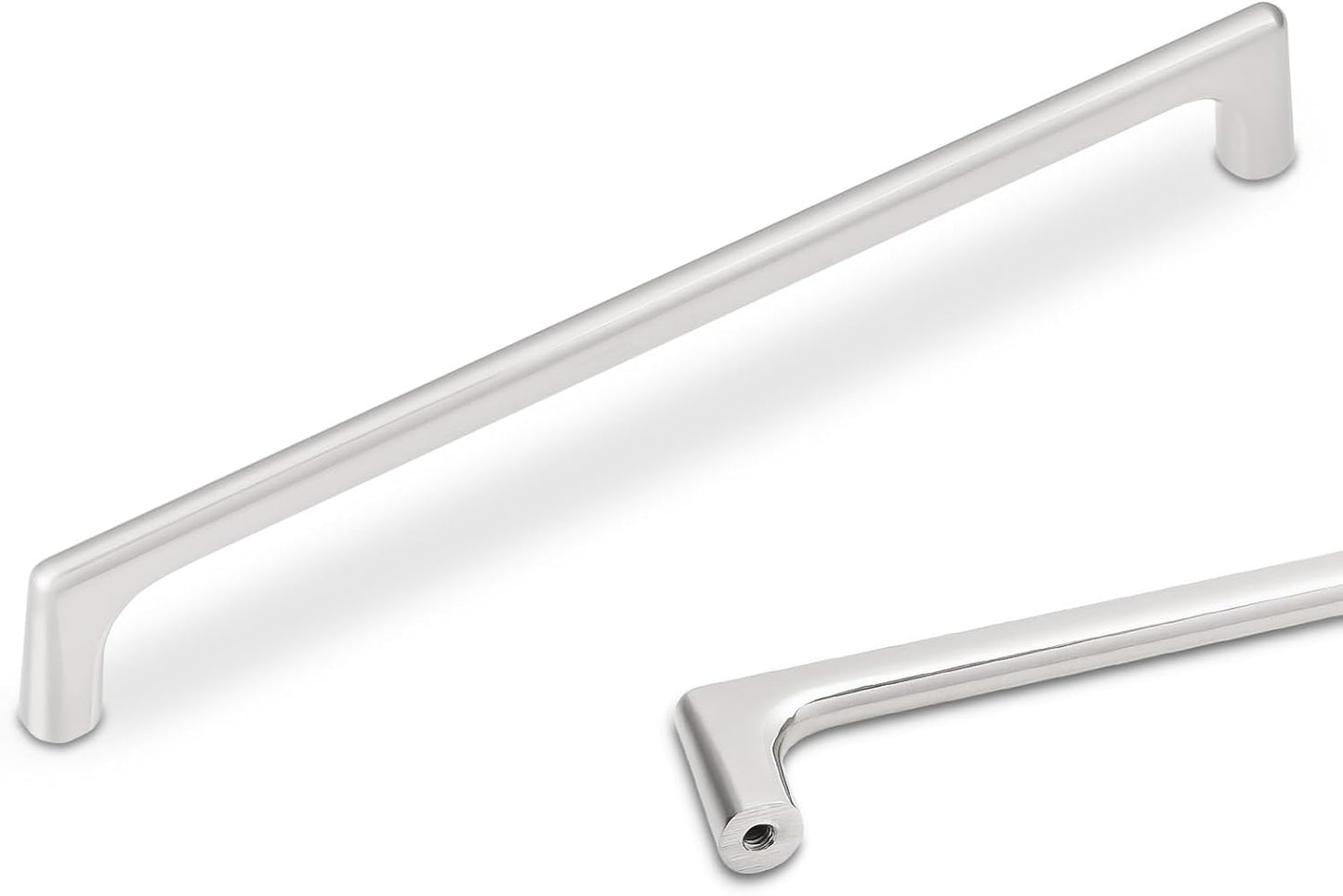 7-1/2 Inch Brushed Satin Nickel Kitchen Cabinet Handles Set