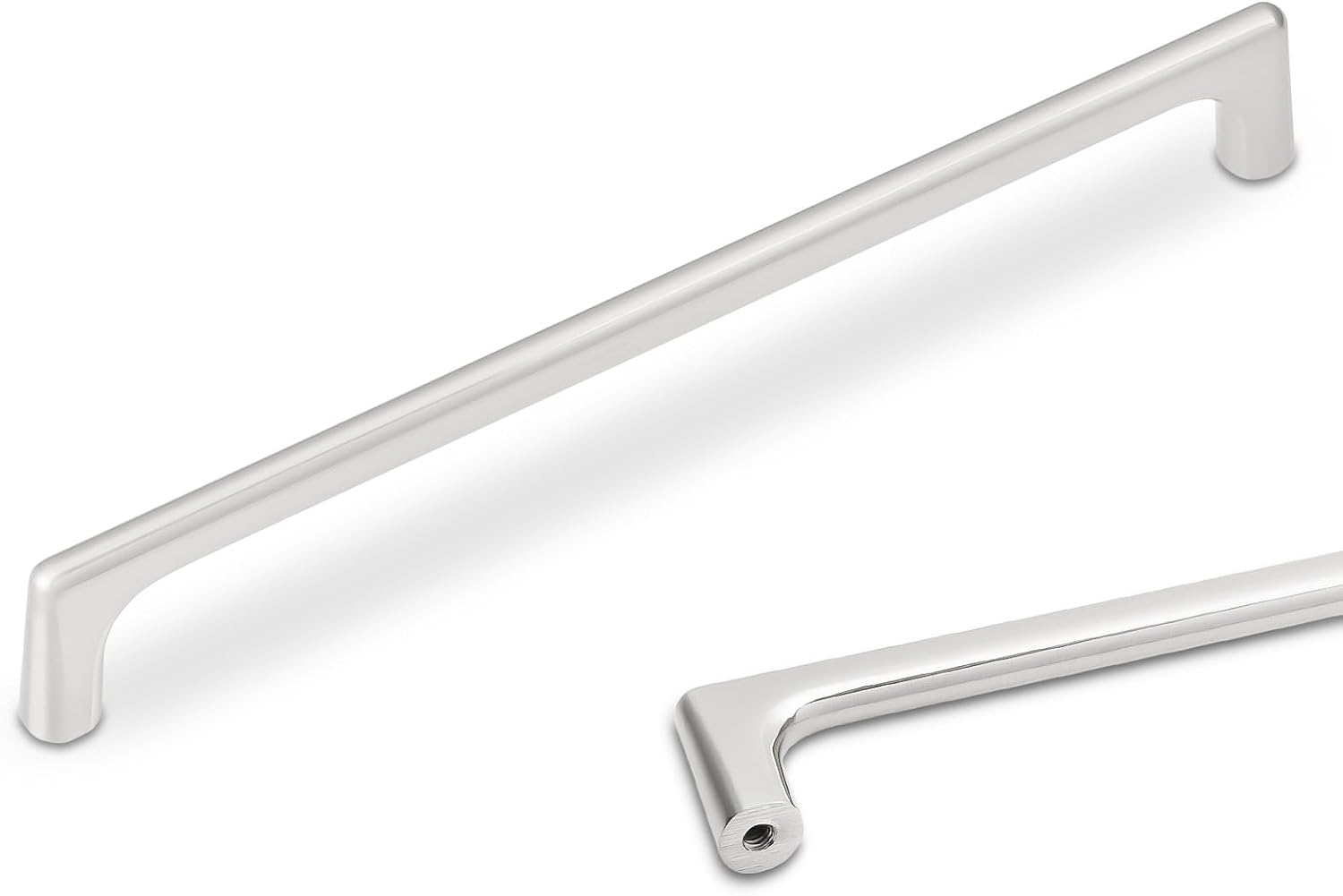 7-1/2 Inch Brushed Satin Nickel Kitchen Cabinet Handles Set