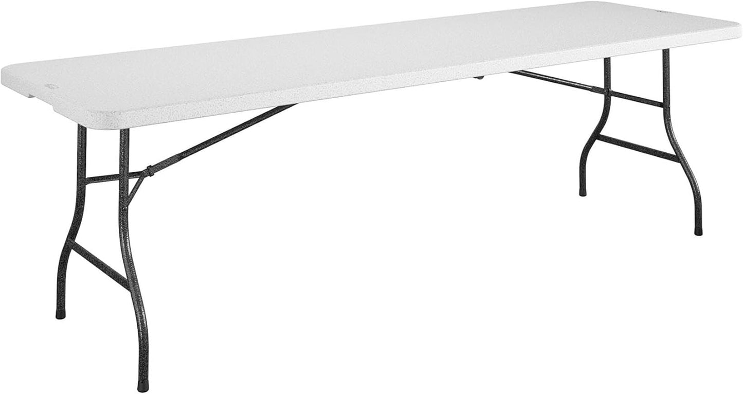 COSCO 8ft Resin Straight Table - Durable and Easy to Clean