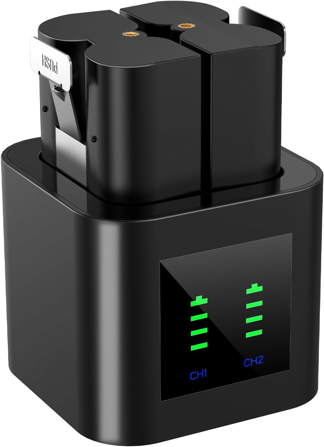 2 Pack V4 Battery for Ring Doorbell with LCD Charging Station