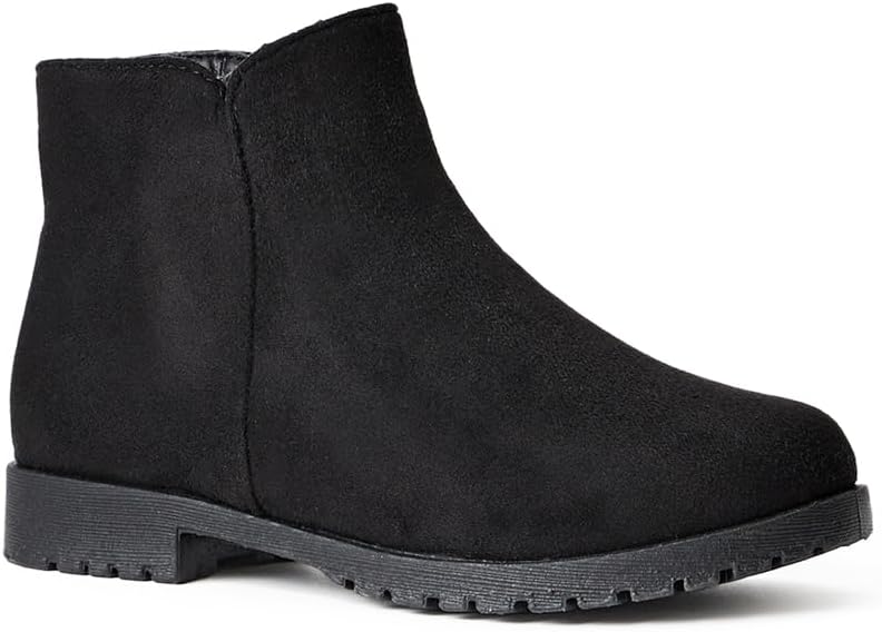 FabKids Girls Ankle Boots with Side Zipper for Easy Wear