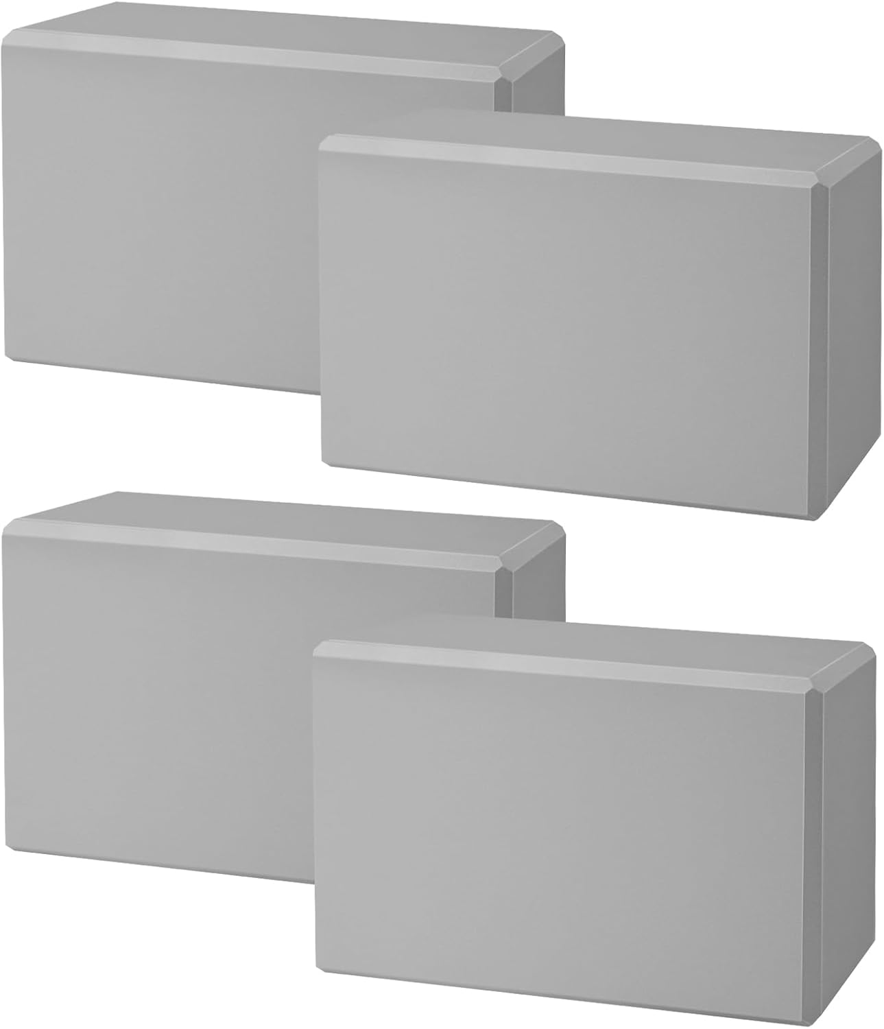 Premium Yoga Blocks 4 Pack - Flexibility & Strength Boost