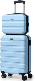 AnyZip Carry On Luggage 2PCS Set (14/20 in) - Lightweight Hardshell