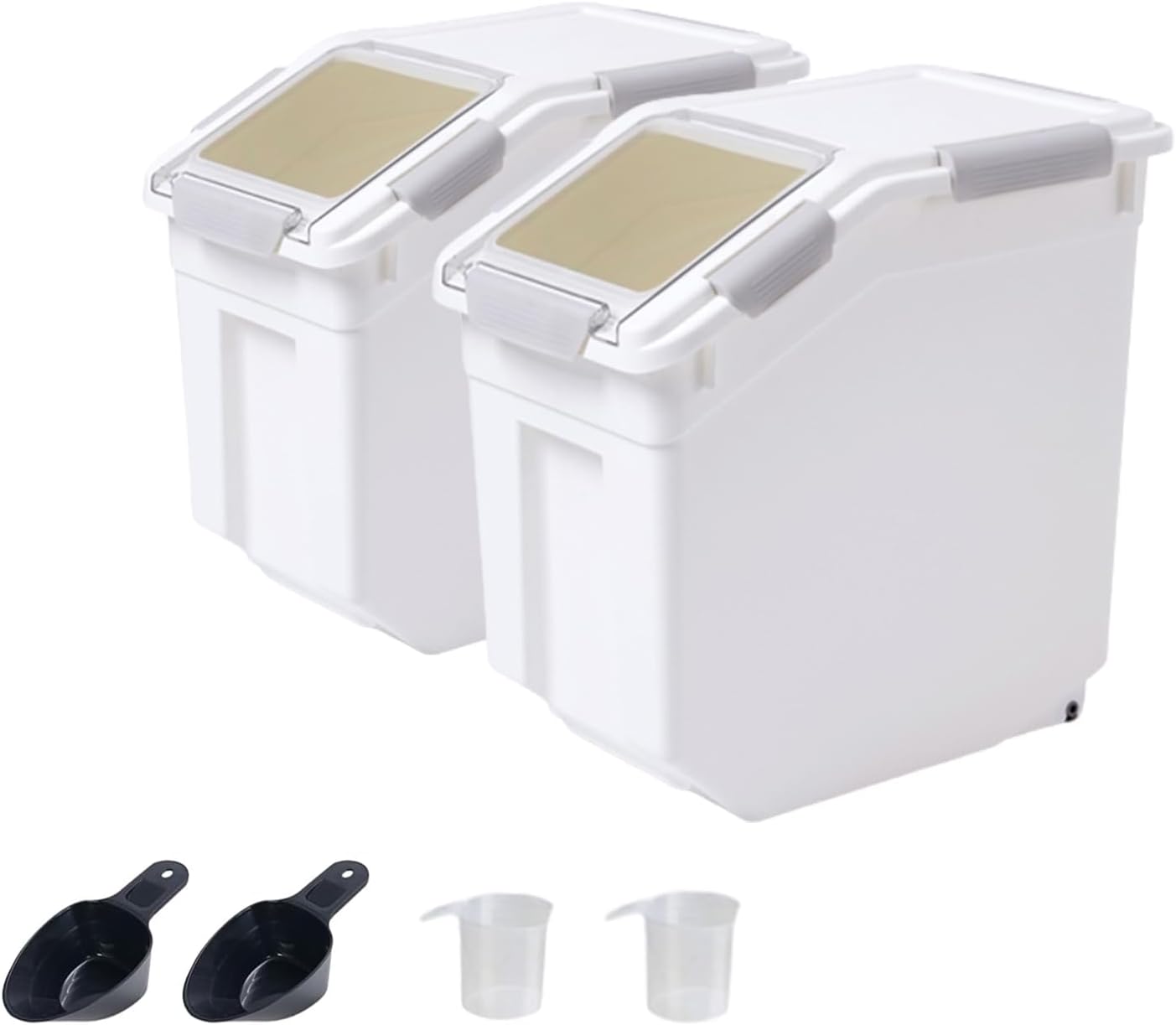 Airtight Flour Storage Container with Wheels for Easy Access