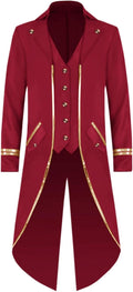 Unique Runcati Men's Victorian Jacket for Steampunk Costume Events
