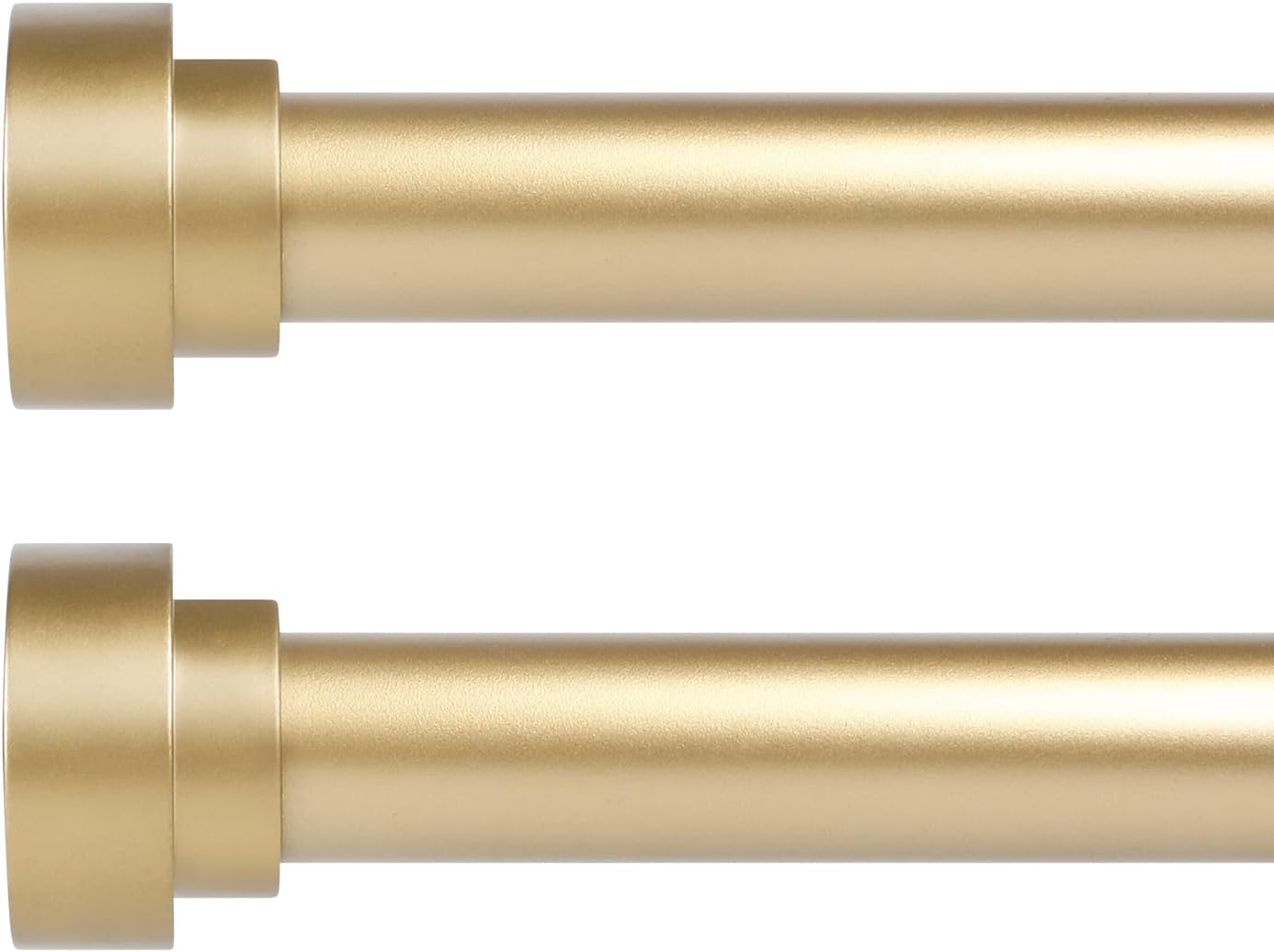 Hei! Dear 2Pack Gold Curtain Rods for Windows 48 to 84 Inch