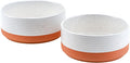 Ceramic Dog Bowls 2 Pack 8.3in 60 OZ - Heavy, Non-Slip Double Feeders