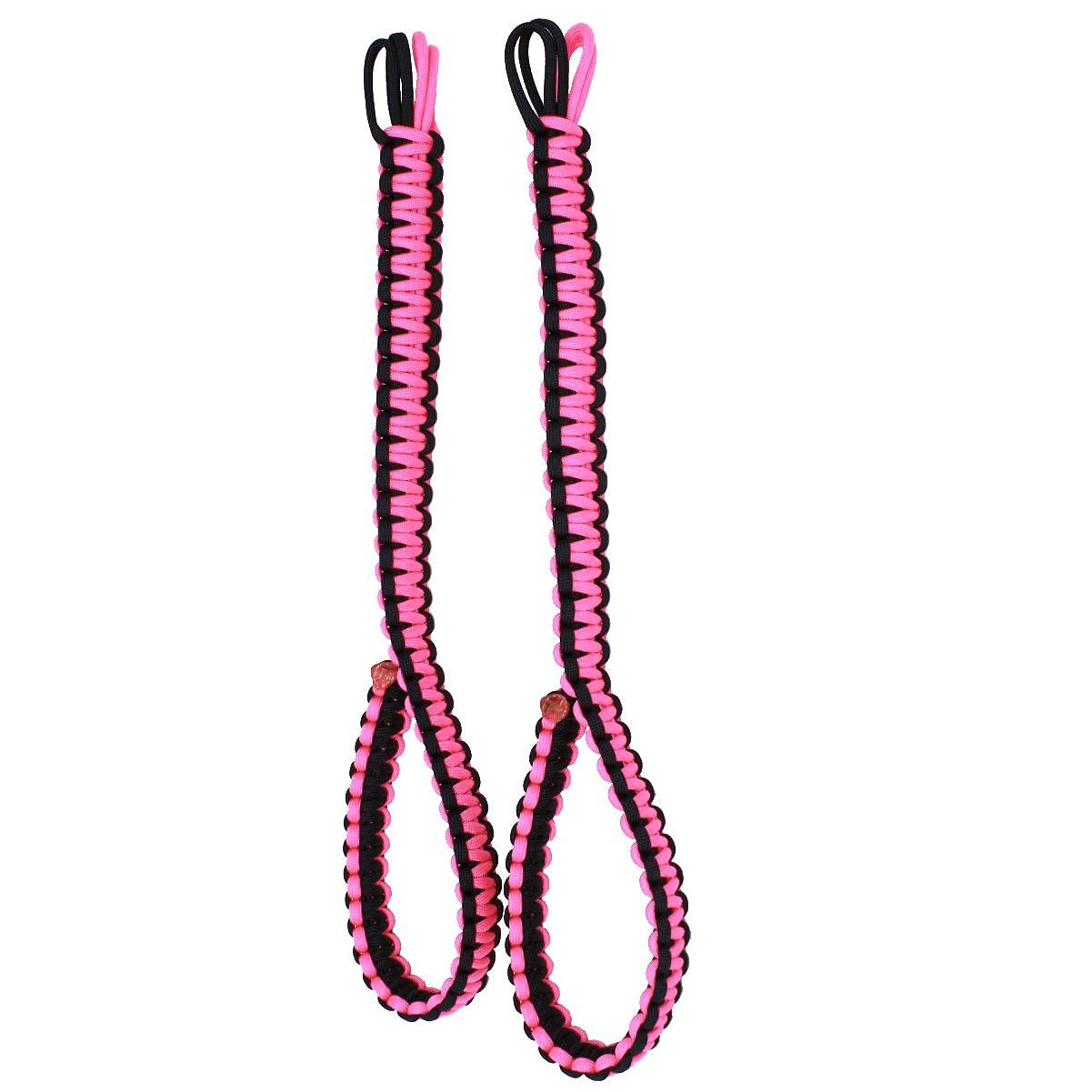 Kids Universal Paracord Headrest Grab Handles in Hot Pink