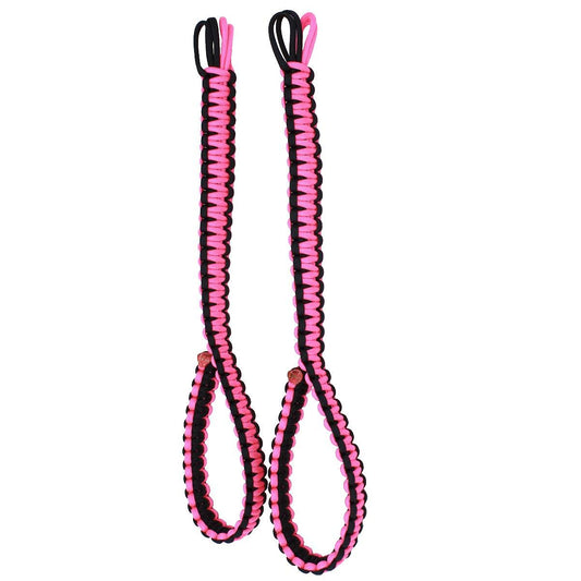 Kids Universal Paracord Headrest Grab Handles in Hot Pink