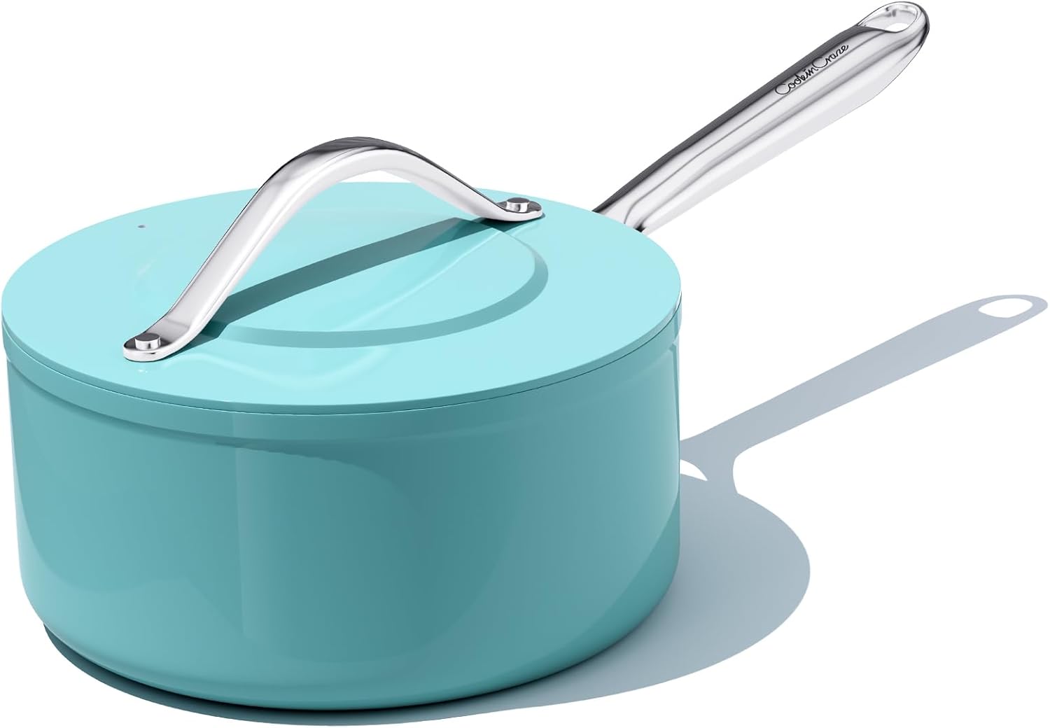 3.5QT Nonstick Ceramic Sauce Pan with Lid for Healthy Cooking