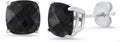 925 Sterling Silver Cushion Cut Birthstone Stud Earrings for Women