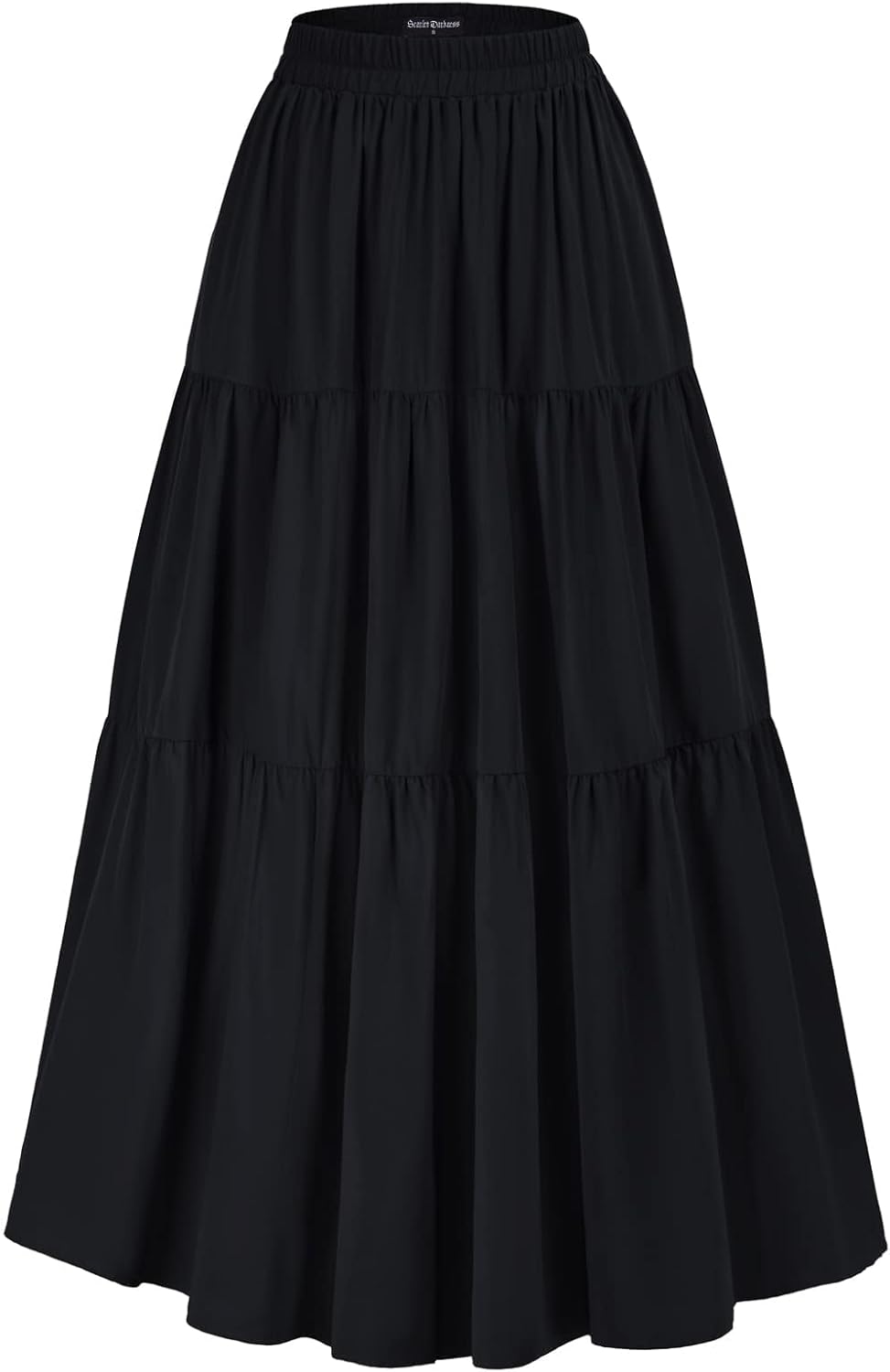 Scarlet Darkness Maxi Long Skirts for Women with Pockets