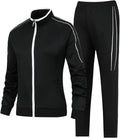 Women's Full-Zip Athletic Tracksuit Set - Lightweight Comfort