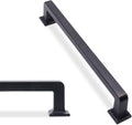 6-1/4 in Kitchen Cabinet Handles Oil Rubbed Bronze - Solid Zinc Pulls